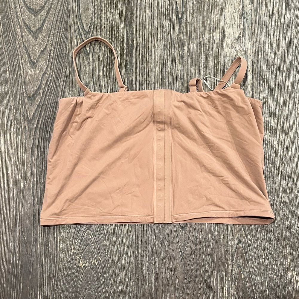 NWT Skims Fits Everybody Adaptive Cami Crop Top Front Hook and Eye Sienna 3X